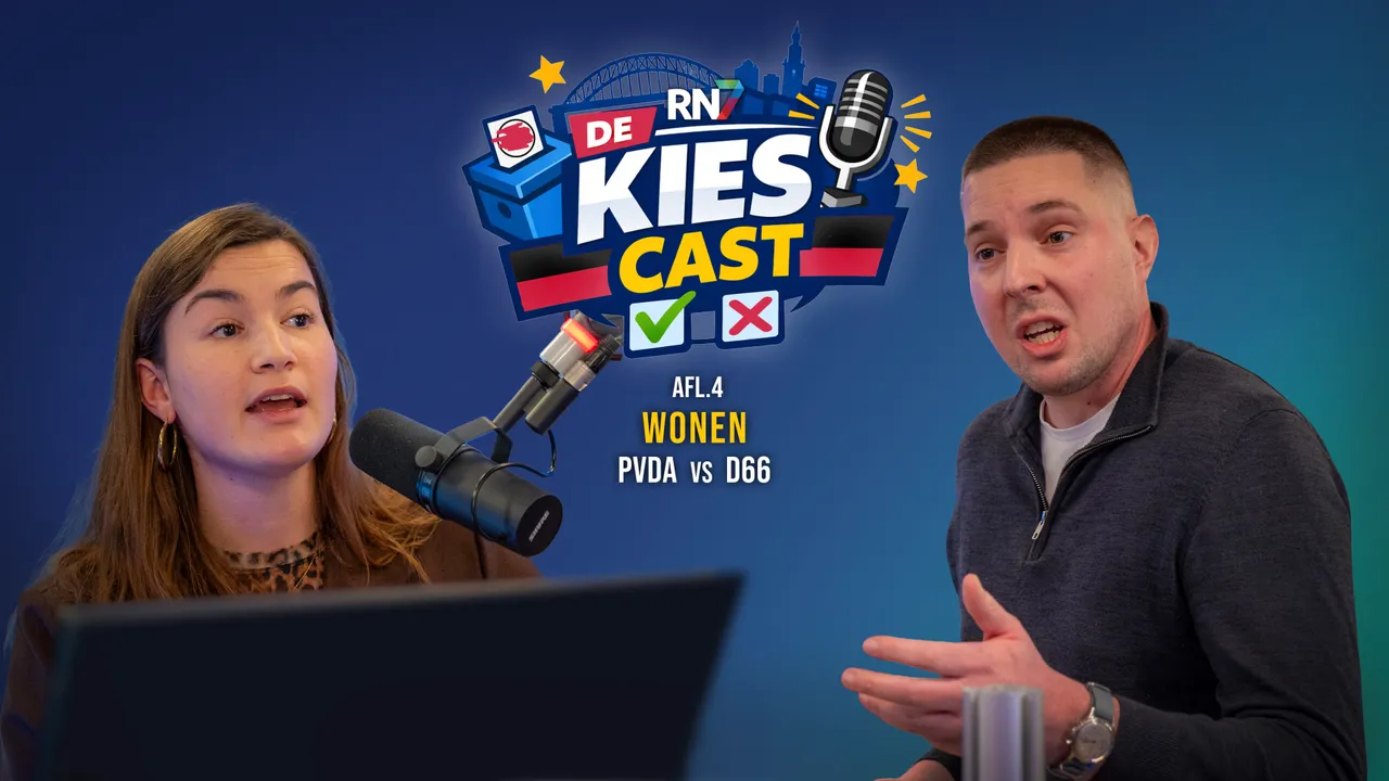 Sophie den Ouden van D66 Nijmegen (links) en Adam Galijašević van PvdA Nijmegen.