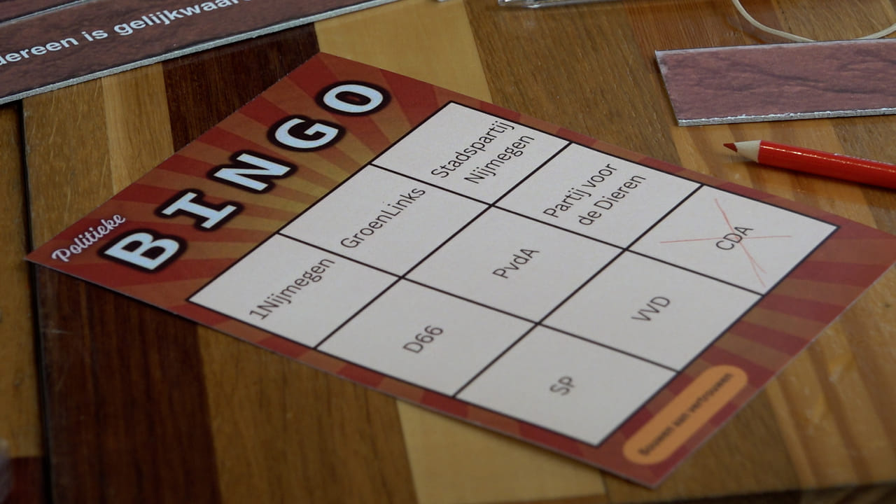 Er werd onder meer een politieke bingo georganiseerd.